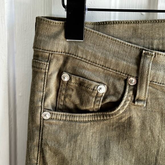 Rag & Bone Skinny Jeans Dist Army Green Stretch Denim - Picture 4 of 10